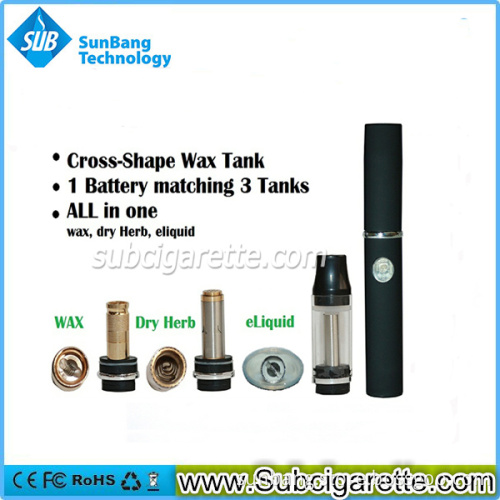 E-Cigarette Wax Dry Herb Vaporizer Pen 3 in 1